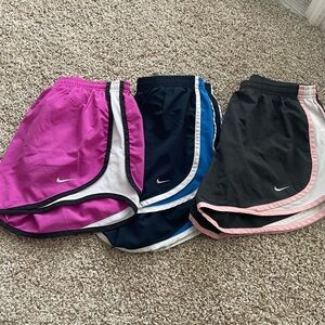 Nike running shorts- 3 in bundle - women’s size S. Get all 3 in purchase!